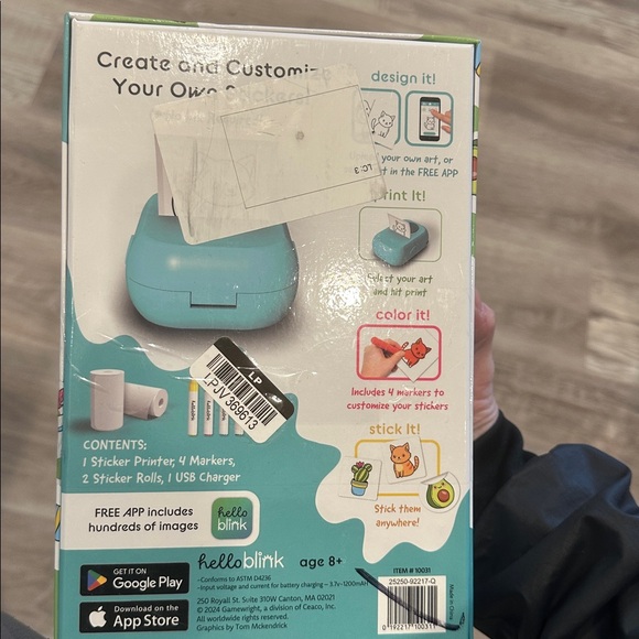 Blue Sticker Maker - Picture 3 of 3